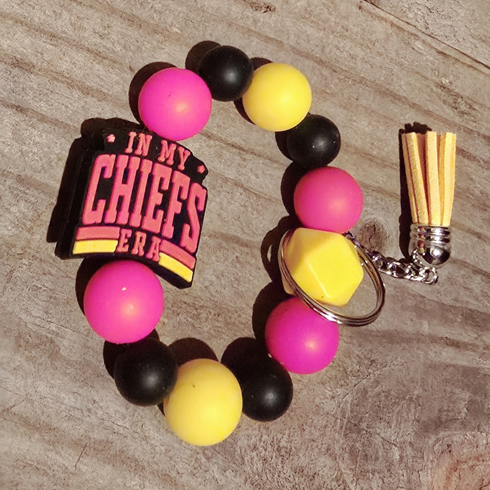 Red and Yellow Chiefs Keychain